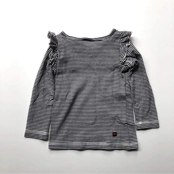 Tea Collection Ruffle Stripe Top - Picture 2 of 3